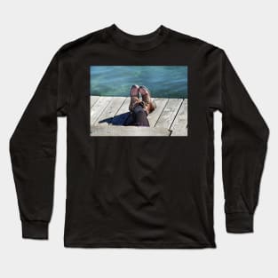 Enjoying A Sunny Day On Lake Geneva Long Sleeve T-Shirt